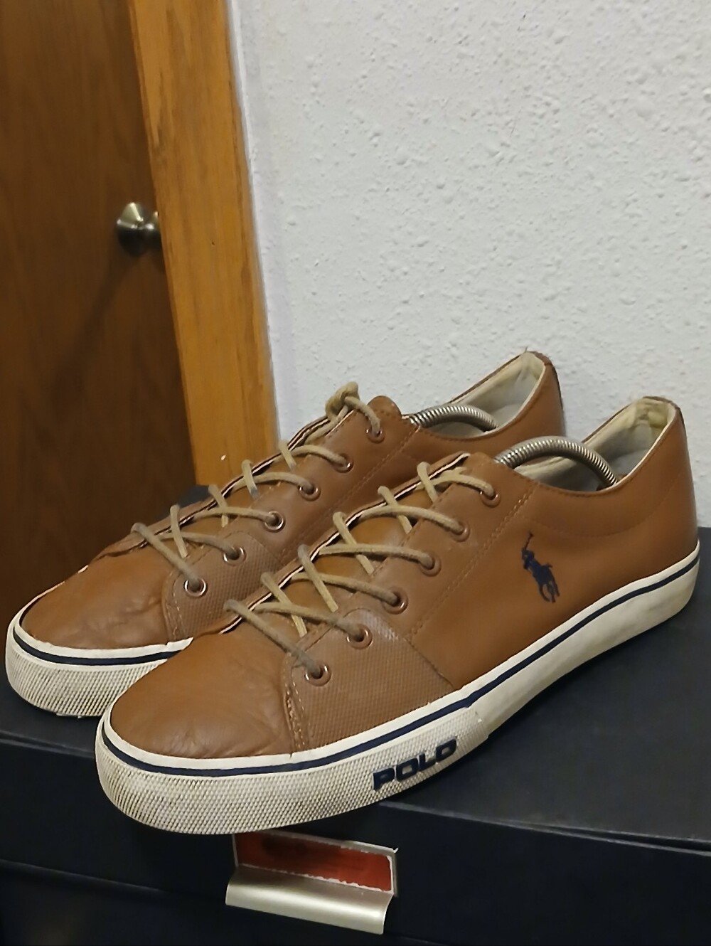 Polo Ralph Lauren Cantor Low II Leather Sneakers - Men’s Size 11D